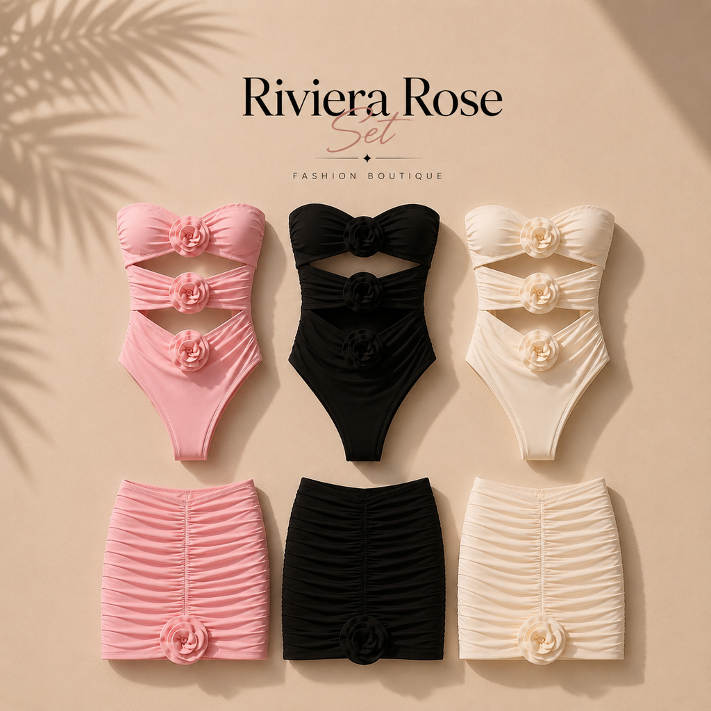 Riviera Rose Swim Set