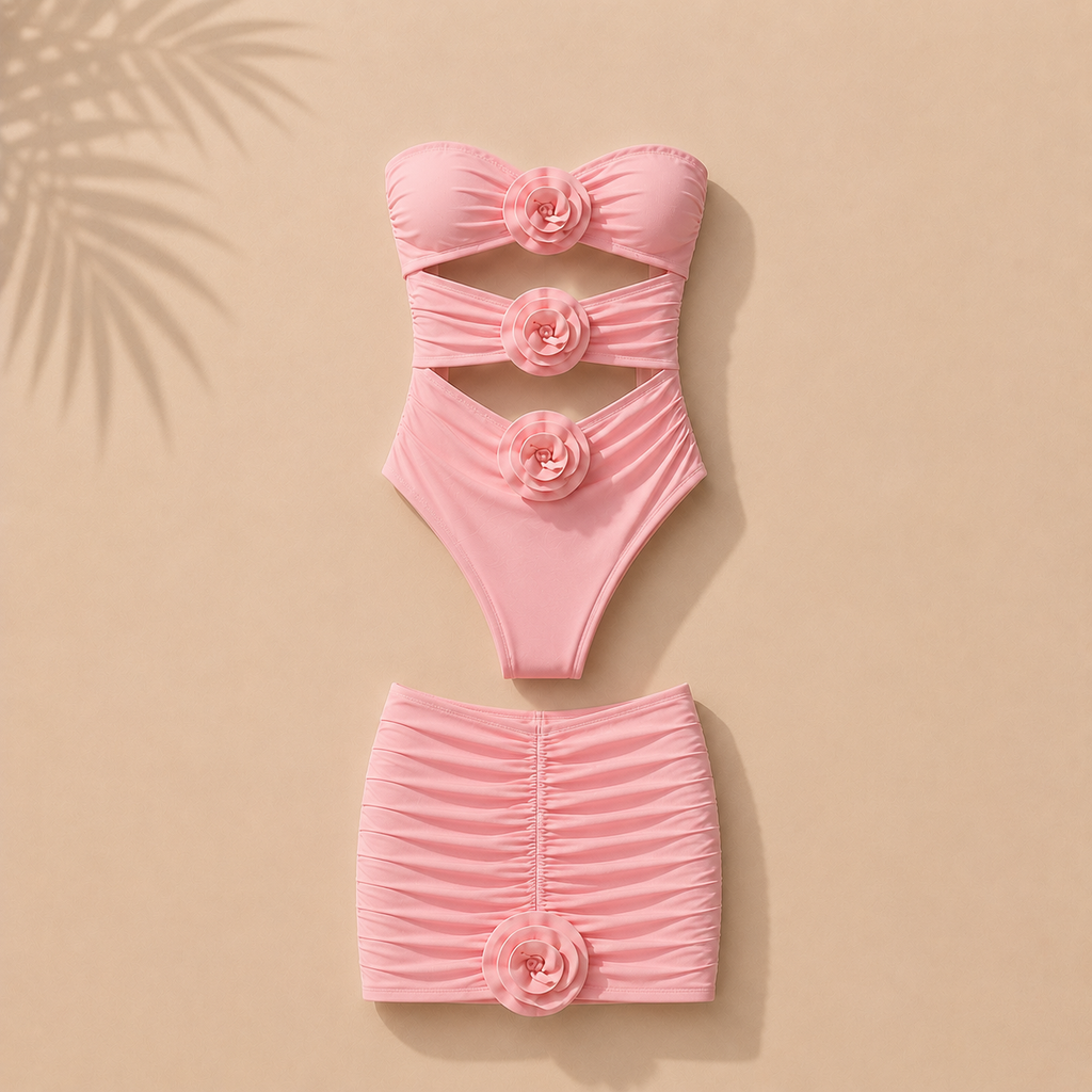 Riviera Rose Swim Set
